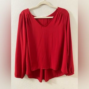 Red Women’s plain blouse